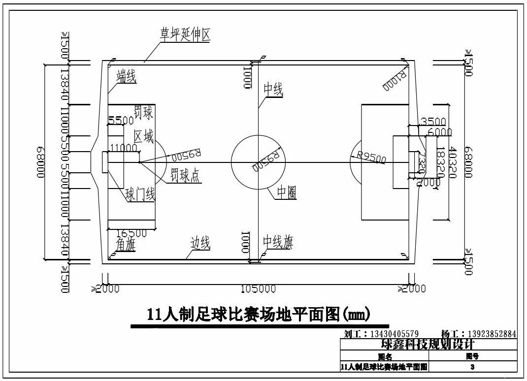 世界足球场标准尺寸_世界杯足球场规格足球场尺寸